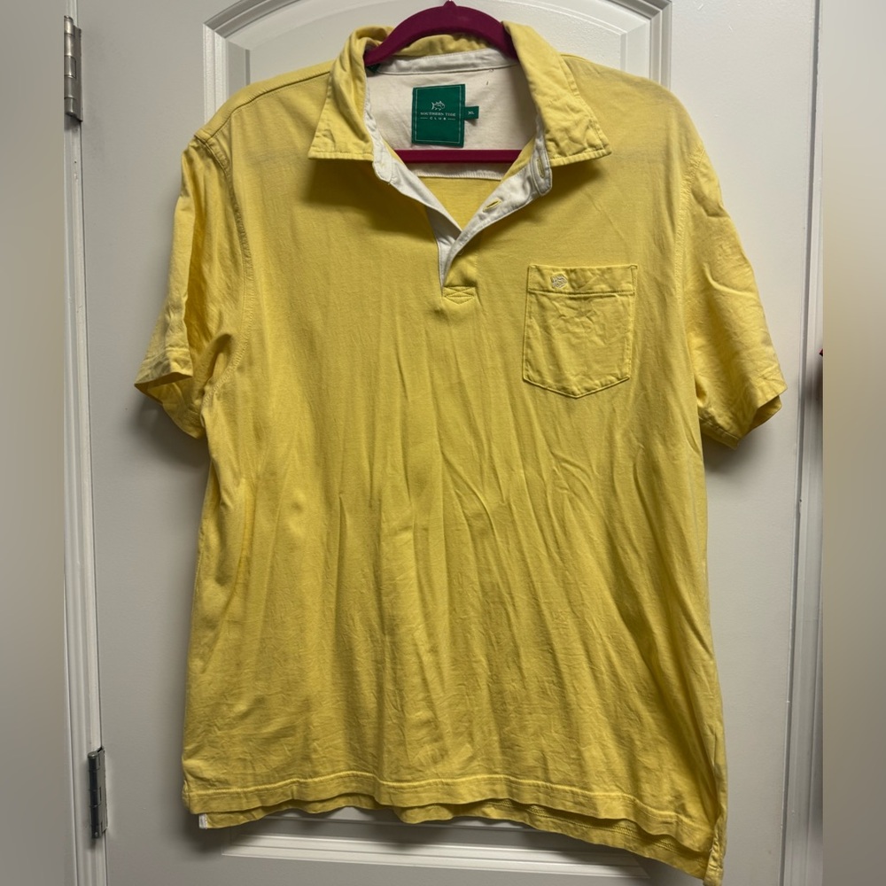 Southern Tide Yellow Polo Shirt